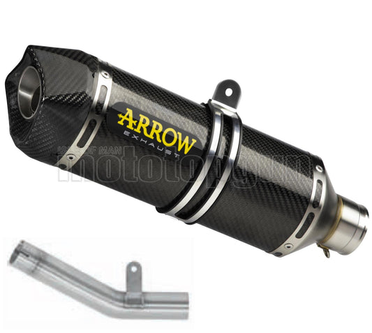SCARICO OMOLOGATO OPEN ARROW RACE-TECH IN CARBONIO CON FONDELLO IN CARBY COMPATIBILE CON KAWASAKI ZX-6R ZX-6 R 636 19/20