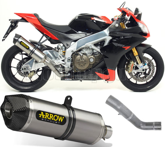 SCARICO COMPLETO OMOLOGATO OPEN ARROW RACE-TECH IN ALLUMINIO CON FONDELLO IN CARBY COMPATIBILE CON APRILIA RSV4 RSV-4 09/15
