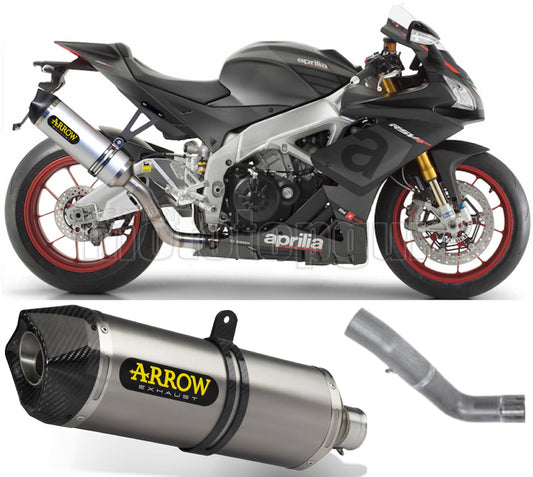 SCARICO COMPLETO OMOLOGATO OPEN ARROW RACE-TECH IN ALLUMINIO CON FONDELLO IN CARBY COMPATIBILE CON APRILIA RSV4 RSV-4 RR 15/16