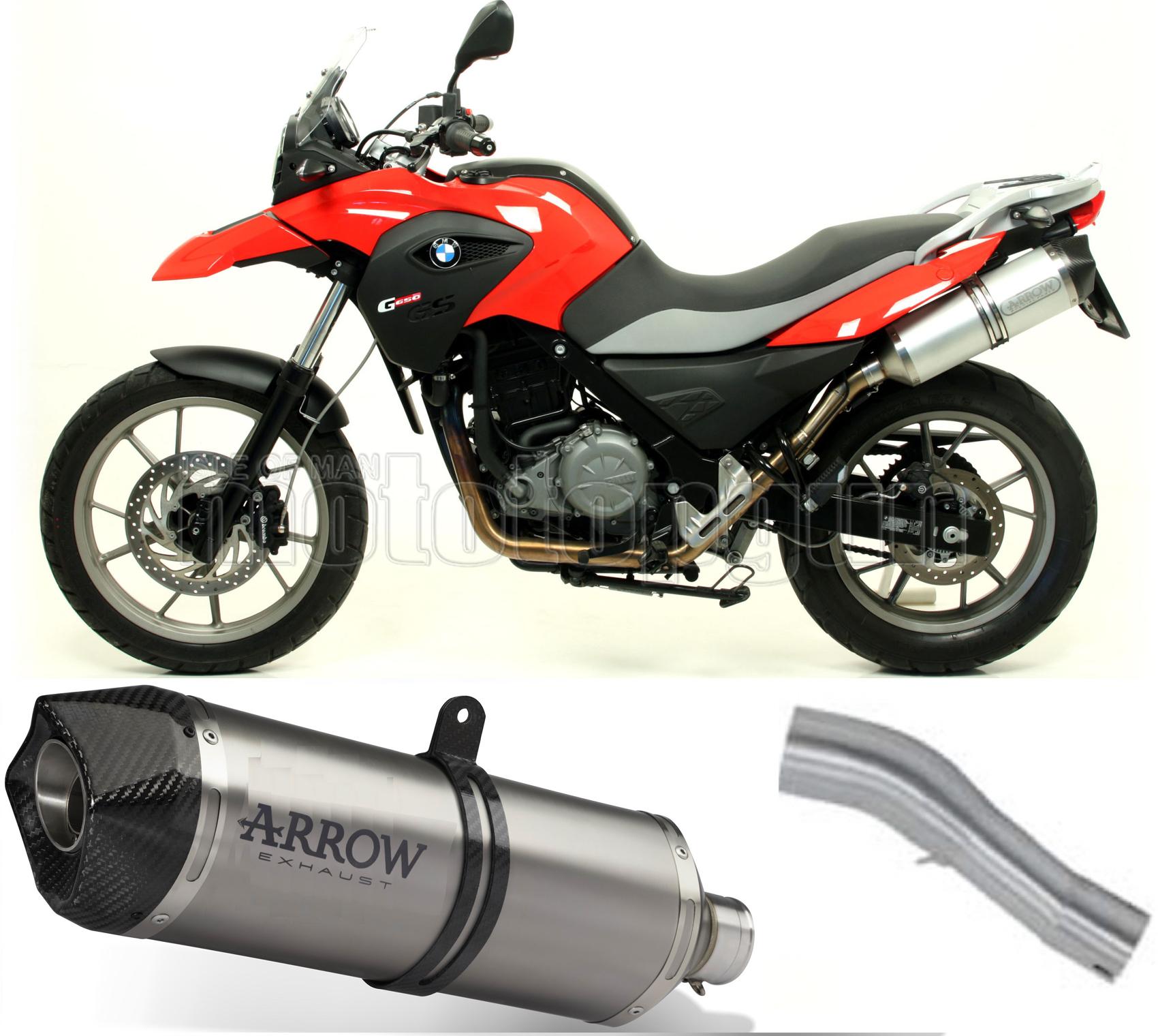 SCARICO OMOLOGATO ARROW RACE-TECH IN ALLUMINIO CON FONDELLO IN CARBY COMPATIBILE CON BMW G650 G-650 GS 11/16