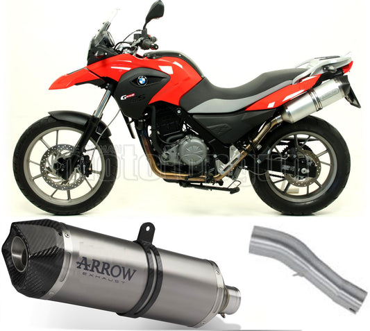 SCARICO OMOLOGATO ARROW RACE-TECH IN ALLUMINIO CON FONDELLO IN CARBY COMPATIBILE CON BMW G650 G-650 GS SERTAO 11/16