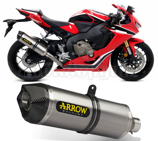 SCARICO OMOLOGATO ARROW RACE-TECH IN ALLUMINIO CON FONDELLO IN CARBY COMPATIBILE CON HONDA CBR 1000 RR 17/19