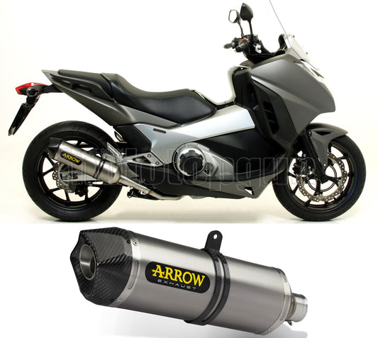 SCARICO COMPLETO OMOLOGATO OPEN ARROW RACE-TECH IN ALLUMINIO CON FONDELLO IN CARBY COMPATIBILE CON HONDA INTEGRA 750 DCT 14/20