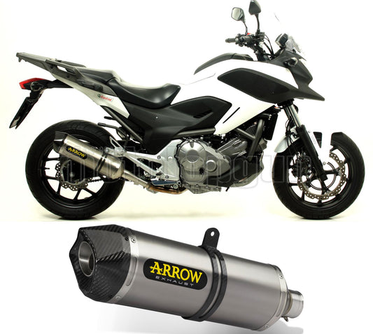 SCARICO COMPLETO OMOLOGATO OPEN ARROW RACE-TECH IN ALLUMINIO CON FONDELLO IN CARBY COMPATIBILE CON HONDA NC 700 X 12/13