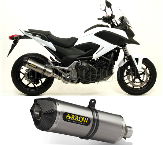 SCARICO COMPLETO OMOLOGATO OPEN ARROW RACE-TECH IN ALLUMINIO CON FONDELLO IN CARBY COMPATIBILE CON HONDA NC 750 X 14/20