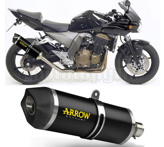 SCARICO COMPLETO OMOLOGATO OPEN ARROW RACE-TECH IN ALLUMINIO NERO CON FONDELLO IN CARBY COMPATIBILE CON KAWASAKI Z750 Z-750 S 05/06