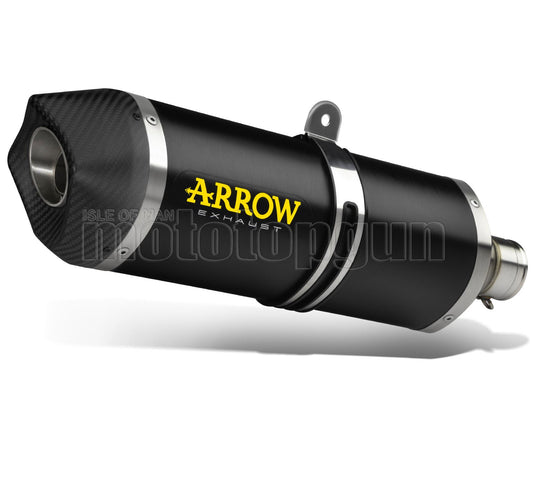 SCARICO OMOLOGATO ARROW RACE-TECH IN ALLUMINIO NERO CON FONDELLO IN CARBY COMPATIBILE CON KTM 690 SMC 09/16