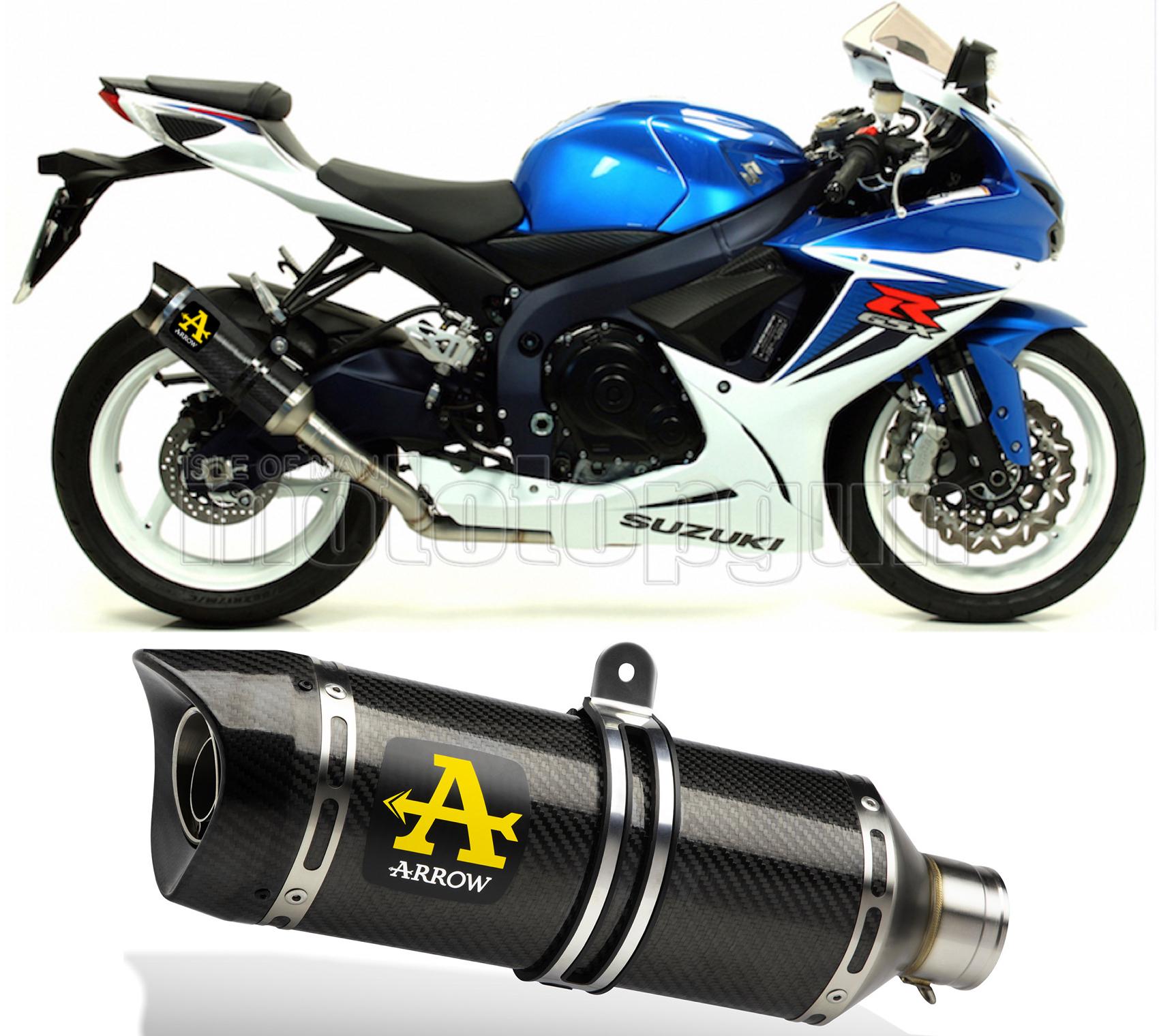 SCARICO COMPLETO OMOLOGATO OPEN ARROW THUNDER IN CARBONIO CON FONDELLO IN CARBY COMPATIBILE CON SUZUKI GSX-R 750 IE 11/16