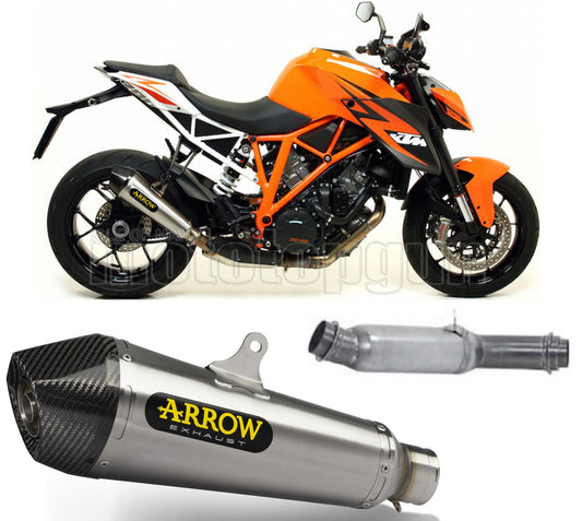 SCARICO COMPLETO RACE ARROW X-KONE IN NICHROM CON FONDELLO IN CARBY COMPATIBILE CON KTM 1290 SUPERDUKE R 14/16