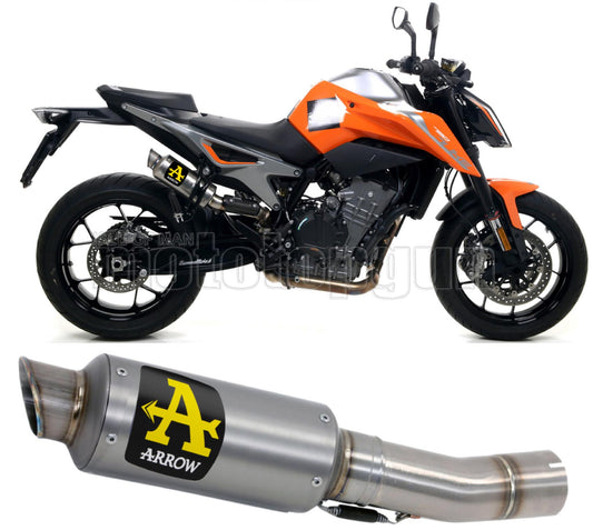 SCARICO COMPLETO OMOLOGATO CATALIZZATO ARROW GP2 GP-2 IN TITANIO CON FONDELLO IN INOX COMPATIBILE CON KTM 790 DUKE 18/20