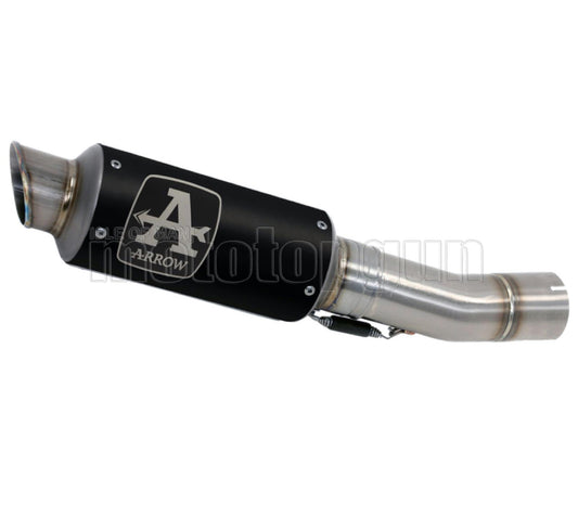 SCARICO COMPLETO OMOLOGATO CATALIZZATO ARROW GP2 GP-2 IN NICHROM NERO CON FONDELLO IN INOX COMPATIBILE CON BMW S1000 S-1000 RR 19/23