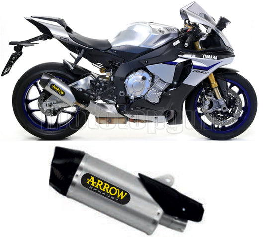 SCARICO OMOLOGATO CATALIZZATO ARROW INDY-RACE IN TITANIO CON FONDELLO IN CARBY COMPATIBILE CON YAMAHA YZF 1000 R1 15/16