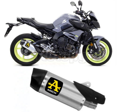 SCARICO OMOLOGATO CATALIZZATO ARROW INDY-RACE IN ALLUMINIO CON FONDELLO IN CARBY COMPATIBILE CON YAMAHA MT10 MT-10 16/20