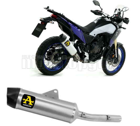 SCARICO OMOLOGATO ARROW INDY-RACE IN ALLUMINIO CON FONDELLO IN CARBY COMPATIBILE CON YAMAHA TENERE 700 19/20