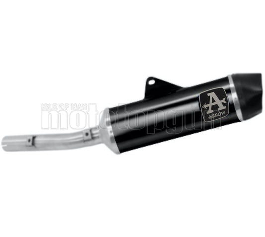 SCARICO OMOLOGATO OPEN ARROW INDY-RACE IN ALLUMINIO NERO CON FONDELLO IN CARBY COMPATIBILE CON KAWASAKI NINJA 1000 SX 20/23