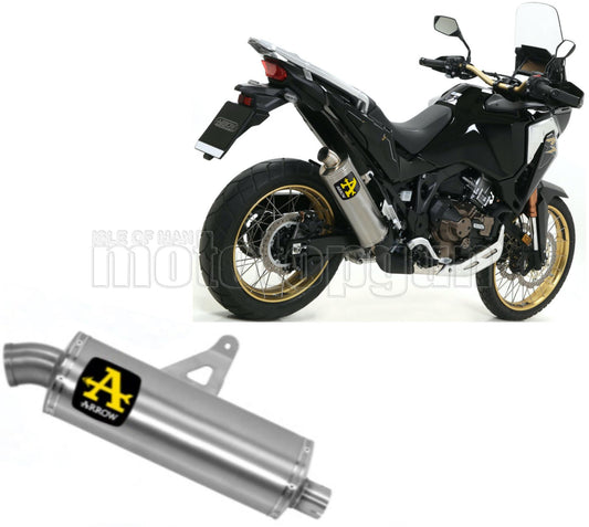SCARICO OMOLOGATO ARROW MAXI RACE-TECH IN TITANIO CON FONDELLO IN INOX COMPATIBILE CON HONDA AFRICA TWIN 1100 ADVENTURE SPORT 20/23