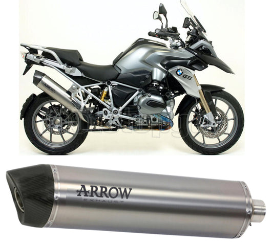 SCARICO COMPLETO OMOLOGATO OPEN ARROW MAXI RACE-TECH IN ALLUMINIO CON FONDELLO IN CARBY COMPATIBILE CON BMW R1200 R-1200 GS ADVENTURE 13/18