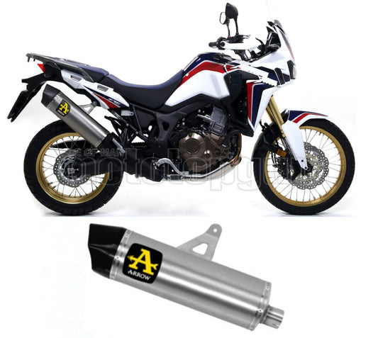 SCARICO OMOLOGATO ARROW MAXI RACE-TECH IN ALLUMINIO CON FONDELLO IN CARBY COMPATIBILE CON HONDA AFRICA TWIN 1000 ADVENTURE SPORT 18/19