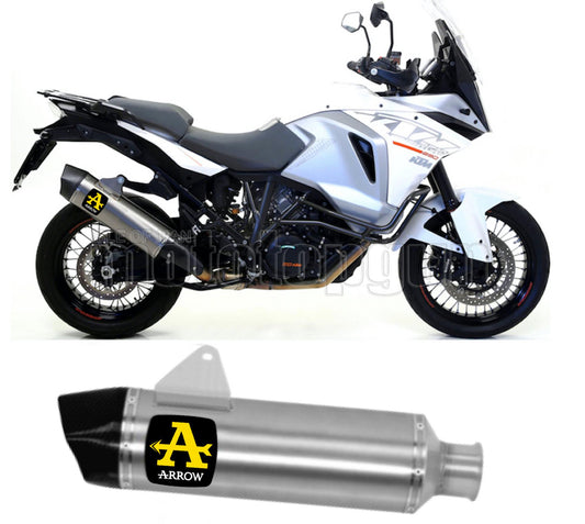 SCARICO COMPLETO OMOLOGATO OPEN ARROW MAXI RACE-TECH IN ALLUMINIO CON FONDELLO IN CARBY COMPATIBILE CON KTM 1290 SUPER ADVENTURE 15/16