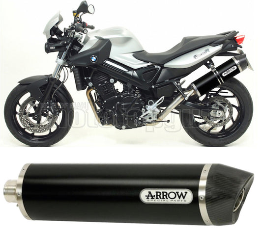 SCARICO COMPLETO OMOLOGATO OPEN ARROW MAXI RACE-TECH IN ALLUMINIO NERO CON FONDELLO IN CARBY COMPATIBILE CON BMW F800 F-800 R 09/16