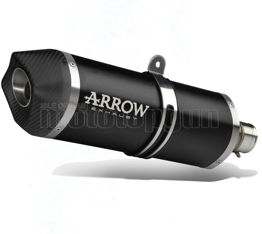 SCARICO OMOLOGATO OPEN ARROW MAXI RACE-TECH IN ALLUMINIO NERO CON FONDELLO IN CARBY COMPATIBILE CON BMW R1250 R-1250 R 19/20