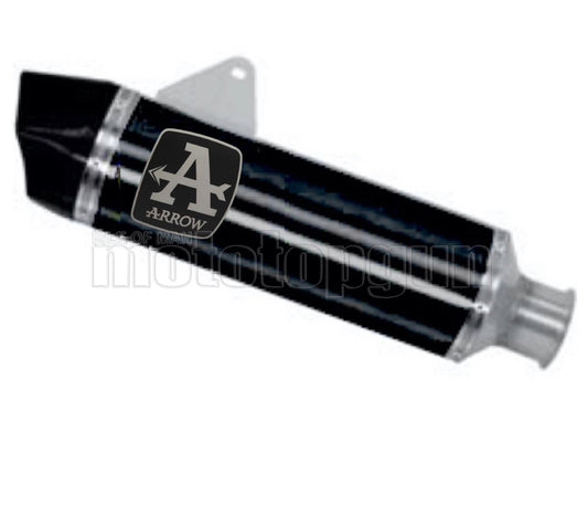 SCARICO COMPLETO OMOLOGATO OPEN ARROW MAXI RACE-TECH IN ALLUMINIO NERO CON FONDELLO IN CARBY COMPATIBILE CON KTM 1090 ADVENTURE 17/20