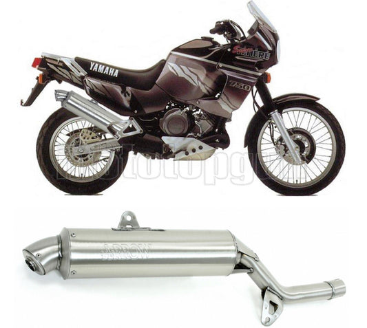 SCARICO OMOLOGATO ARROW PARIS DACAR IN INOX CON FONDELLO IN INOX COMPATIBILE CON YAMAHA XTZ 750 SUPERTENERE 89/94