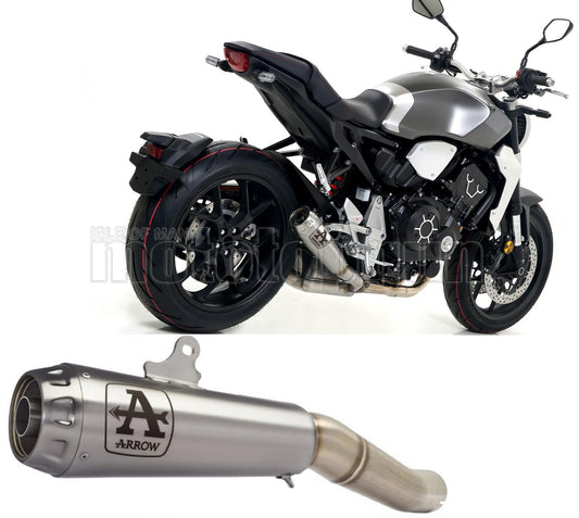 SCARICO OMOLOGATO ARROW PRO-RACE IN NICHROM CON FONDELLO IN INOX COMPATIBILE CON HONDA CB 1000 R 18/23