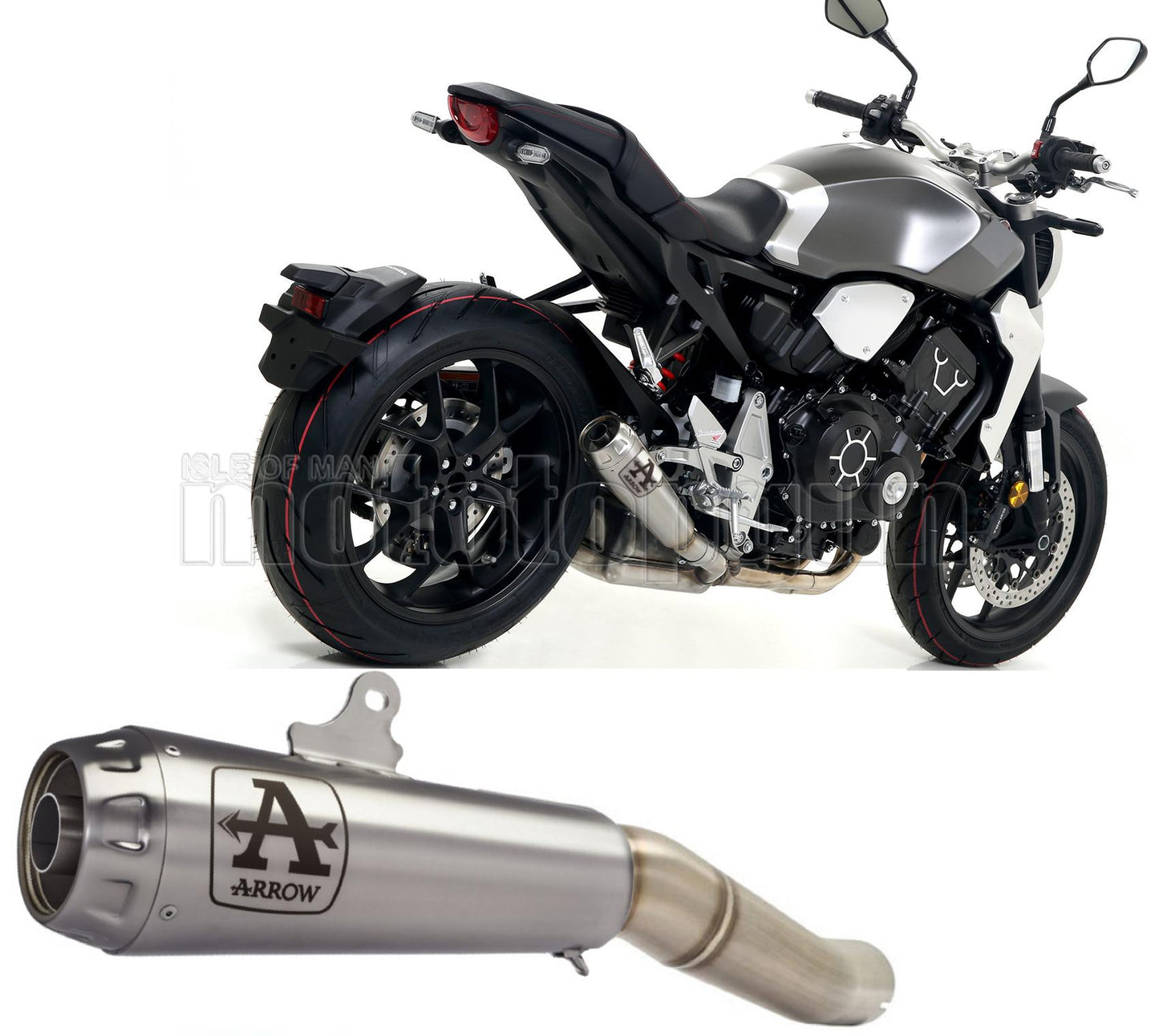 SCARICO OMOLOGATO ARROW PRO-RACE IN NICHROM CON FONDELLO IN INOX COMPATIBILE CON HONDA CB 1000 R 18/23