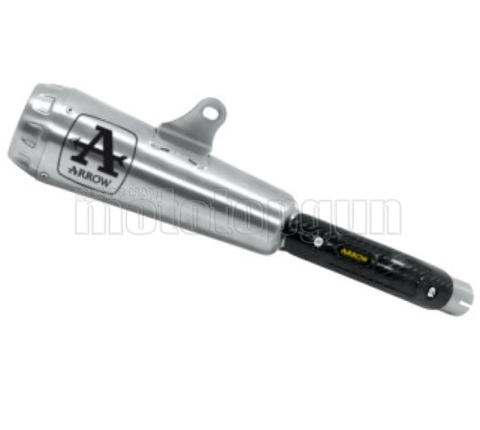 SCARICO OMOLOGATO OPEN ARROW PRO-RACE IN NICHROM CON FONDELLO IN INOX COMPATIBILE CON KAWASAKI Z125 Z-125 19/20