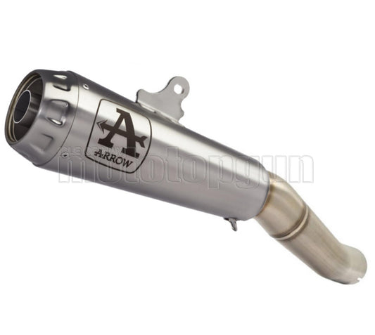 SCARICO OMOLOGATO ARROW PRO-RACE IN NICHROM CON FONDELLO IN INOX COMPATIBILE CON KAWASAKI Z400 Z-400 19/20