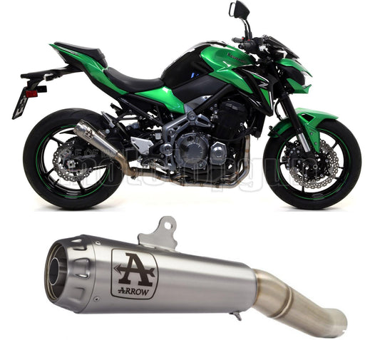 SCARICO OMOLOGATO DOPPIO TERMINALE ARROW PRO-RACE IN NICHROM CON FONDELLO IN INOX COMPATIBILE CON KAWASAKI Z900 Z-900 17/19