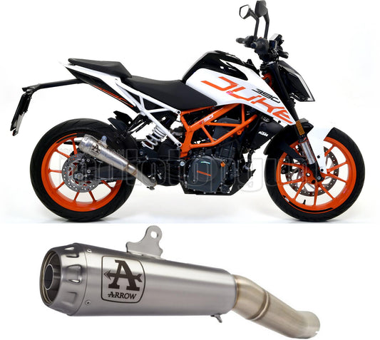 SCARICO OMOLOGATO ARROW PRO-RACE IN NICHROM CON FONDELLO IN INOX COMPATIBILE CON KTM DUKE 390 17/20