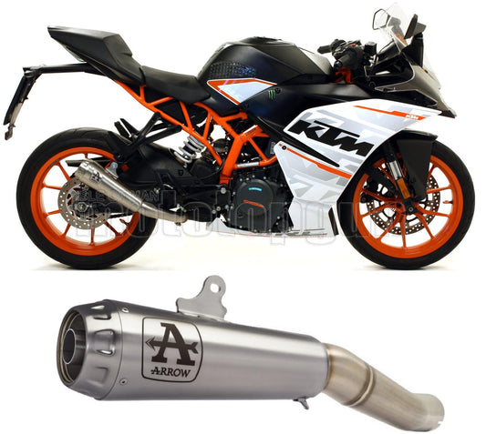SCARICO OMOLOGATO ARROW PRO-RACE IN NICHROM CON FONDELLO IN INOX COMPATIBILE CON KTM RC 390 17/20