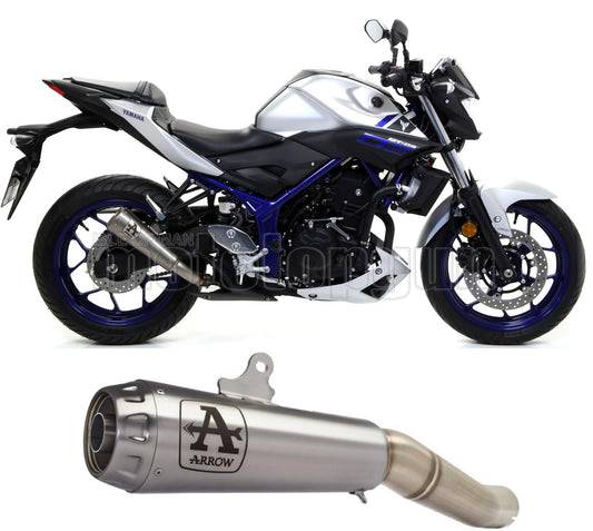 SCARICO OMOLOGATO CATALIZZATO ARROW PRO-RACE IN NICHROM CON FONDELLO IN INOX COMPATIBILE CON YAMAHA MT03 MT-03 16/17