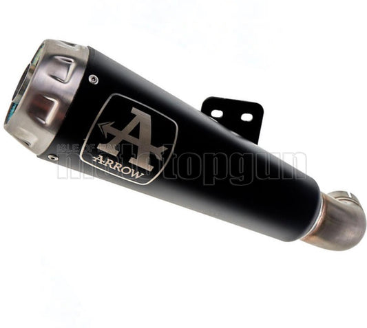 SCARICO OMOLOGATO OPEN ARROW PRO-RACE IN NICHROM NERO CON FONDELLO IN INOX COMPATIBILE CON BRIXTON FELSBERG 250 18/20