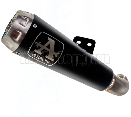 SCARICO OMOLOGATO ARROW PRO-RACE IN NICHROM NERO CON FONDELLO IN INOX COMPATIBILE CON KTM 790 DUKE 18/20