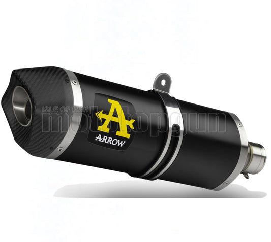 SCARICO OMOLOGATO OPEN ARROW RACE-TECH IN ALLUMINIO NERO CON FONDELLO IN CARBY COMPATIBILE CON BMW S1000 S-1000 RR 19/23