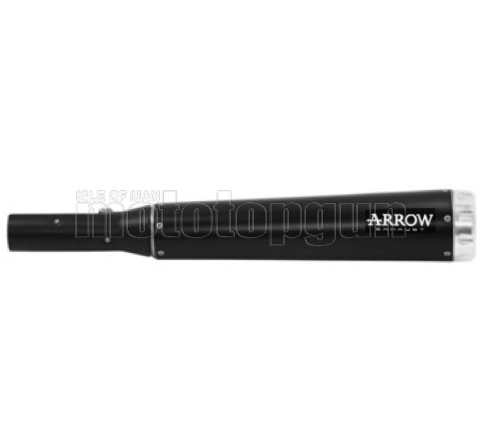 SCARICO RACE ARROW REBEL IN ALLUMINIO NERO CON FONDELLO IN ALLUMINIO COMPATIBILE CON YAMAHA XV 950 R 14/16
