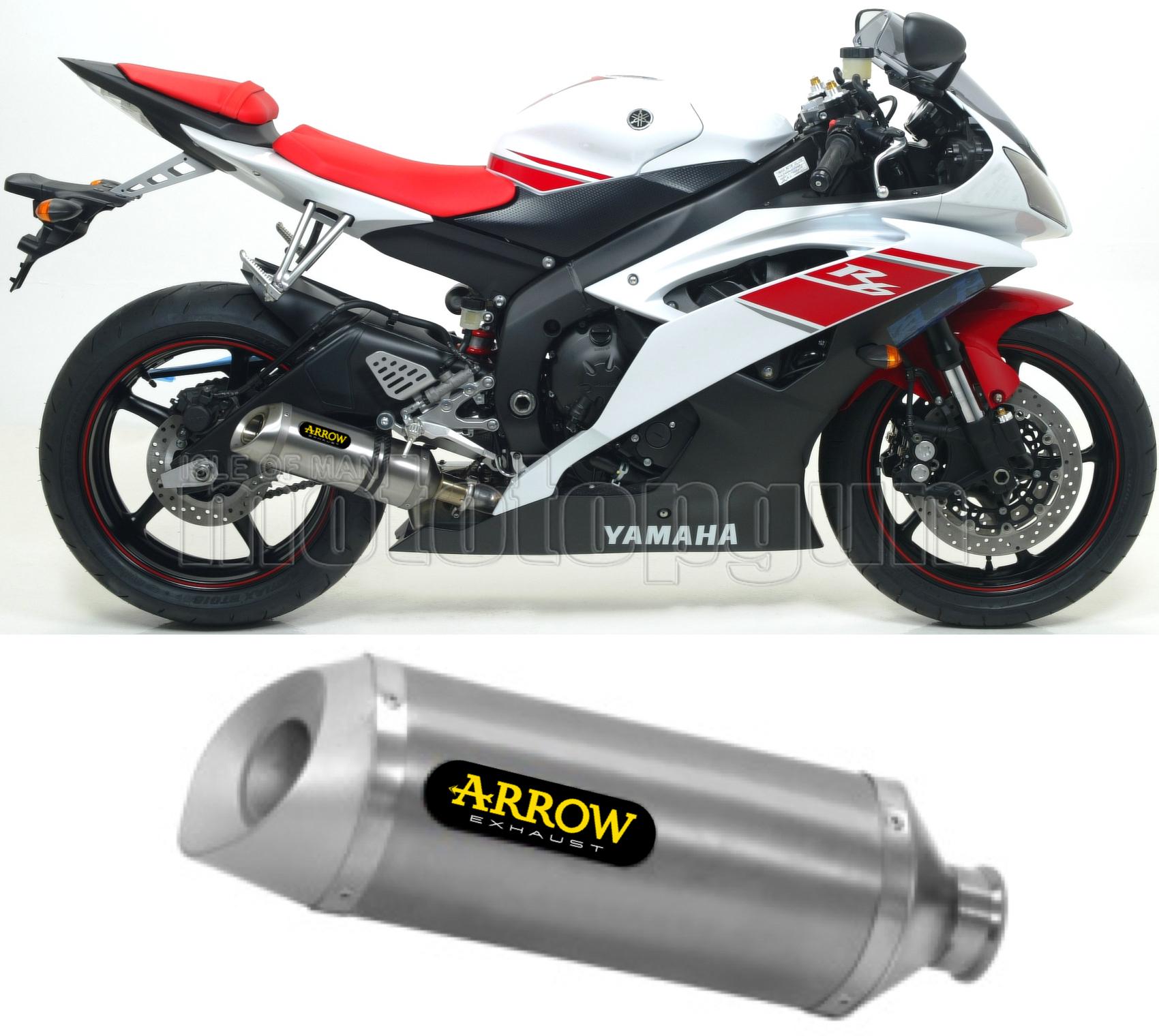 SCARICO COMPLETO OMOLOGATO OPEN BOMB ARROW THUNDER IN ALLUMINIO CON FONDELLO IN INOX COMPATIBILE CON YAMAHA YZF 600 R6 08/11