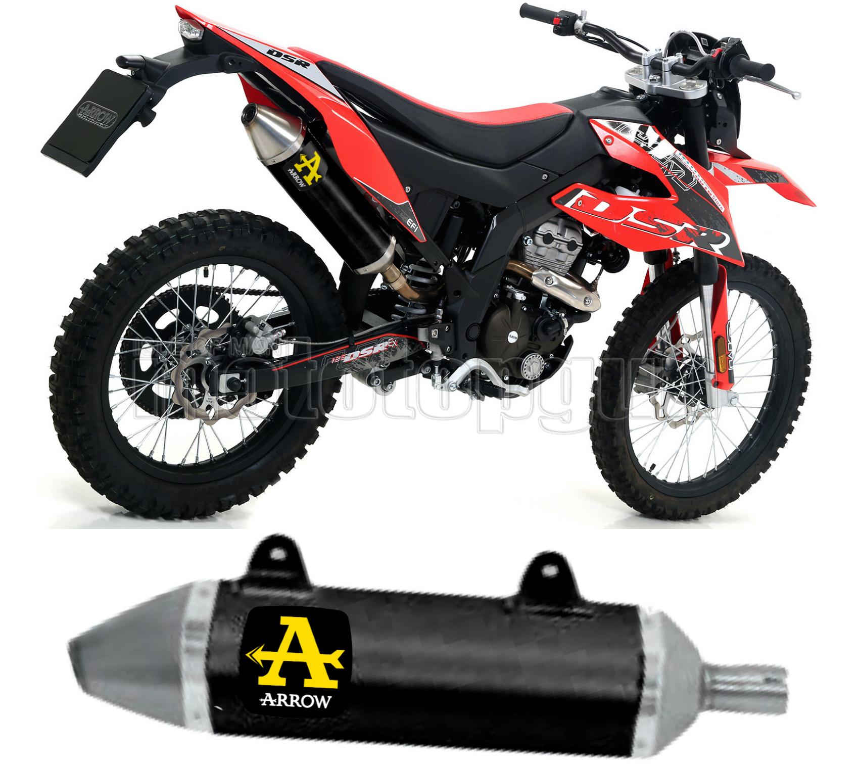 COLLETTORE OPEN ARROW THUNDER IN ALLUMINIO NERO CON FONDELLO IN INOX COMPATIBILE CON UM DSR EX 125 18/20