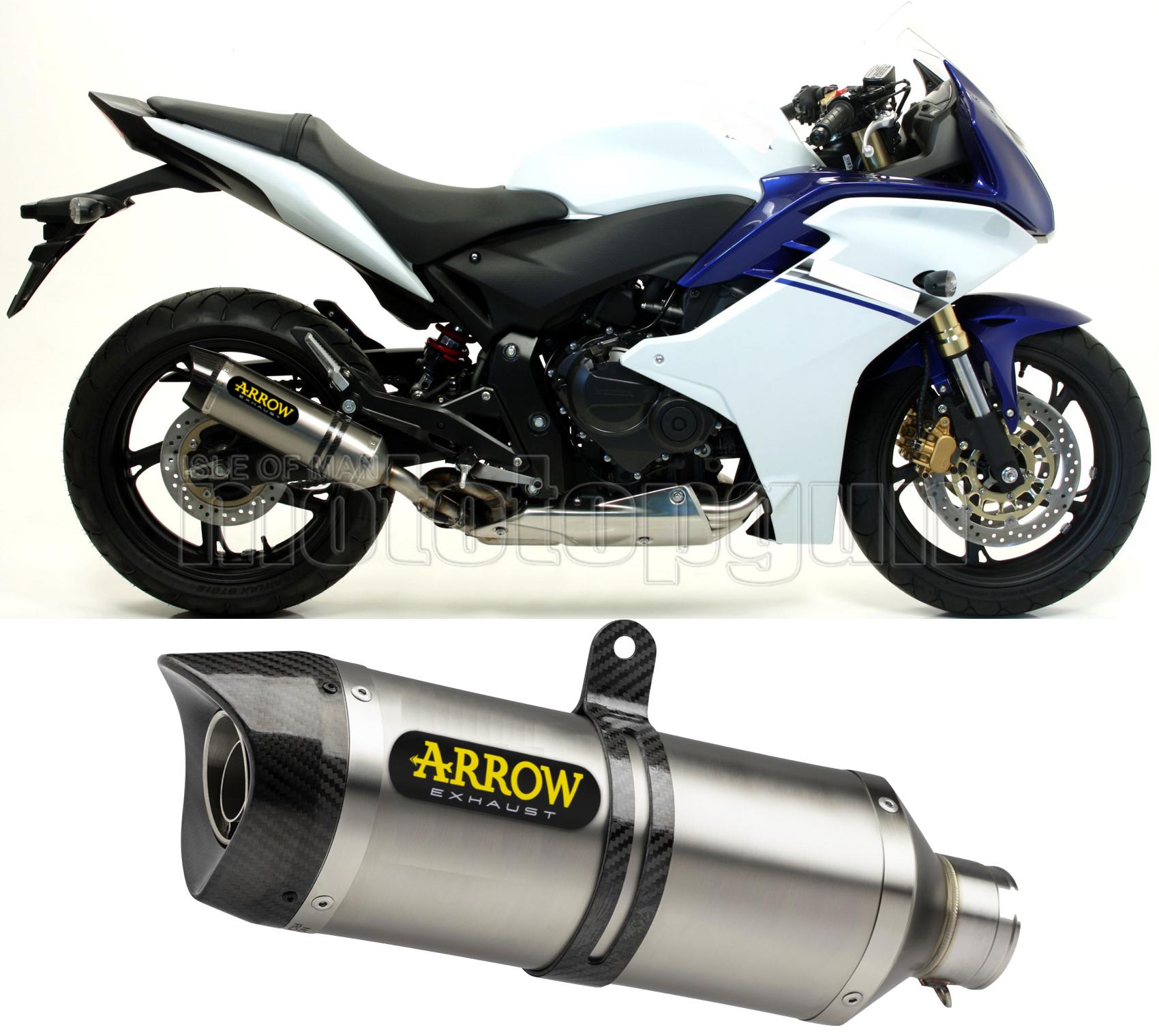 SCARICO COMPLETO OMOLOGATO OPEN ARROW THUNDER IN ALLUMINIO CON FONDELLO IN CARBY COMPATIBILE CON HONDA CBR 600 F 11/13