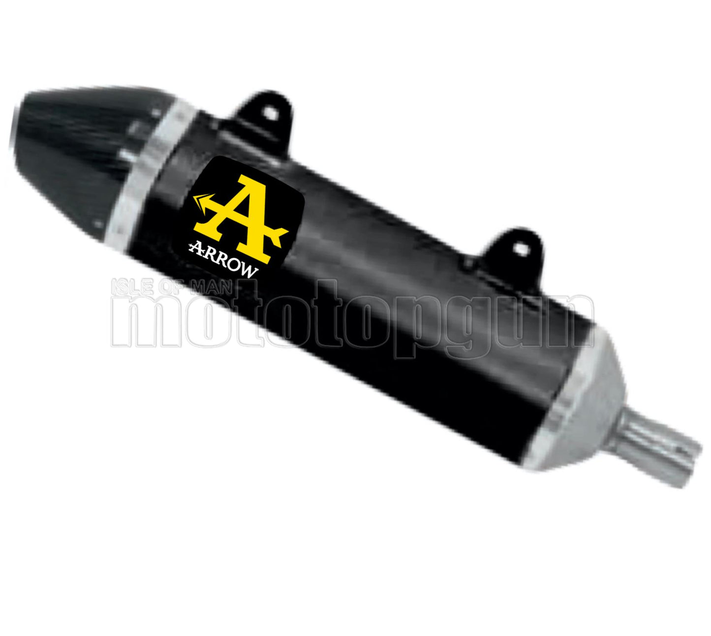 COLLETTORE OPEN ARROW THUNDER IN ALLUMINIO NERO CON FONDELLO IN CARBY COMPATIBILE CON MALAGUTI XSM 125 4T 19/20
