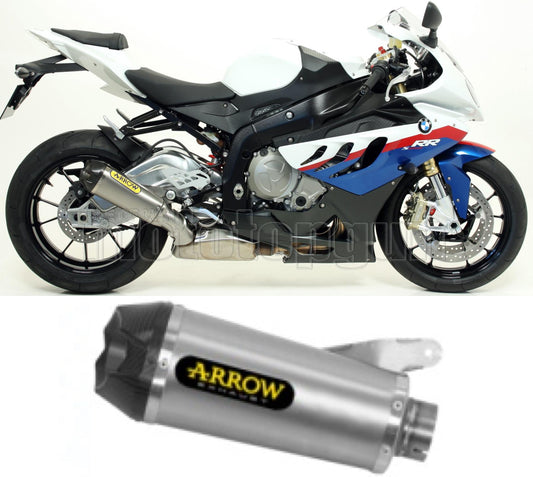 SCARICO COMPLETO OMOLOGATO OPEN ARROW WORKS IN TITANIO CON FONDELLO IN CARBY COMPATIBILE CON BMW S1000 S-1000 RR 09/14