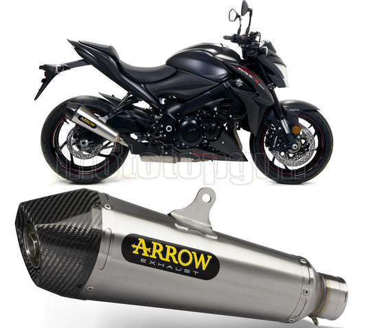 SCARICO OMOLOGATO CATALIZZATO ARROW X-KONE IN TITANIO CON FONDELLO IN CARBY COMPATIBILE CON SUZUKI GSX-S 1000 15/20