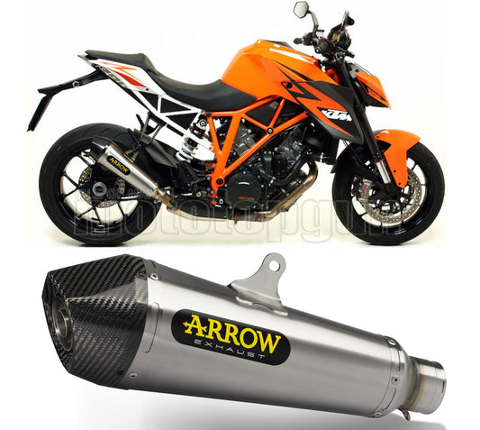 SCARICO COMPLETO RACE ARROW X-KONE IN NICHROM CON FONDELLO IN CARBY COMPATIBILE CON KTM 1290 SUPERDUKE GT 17/21