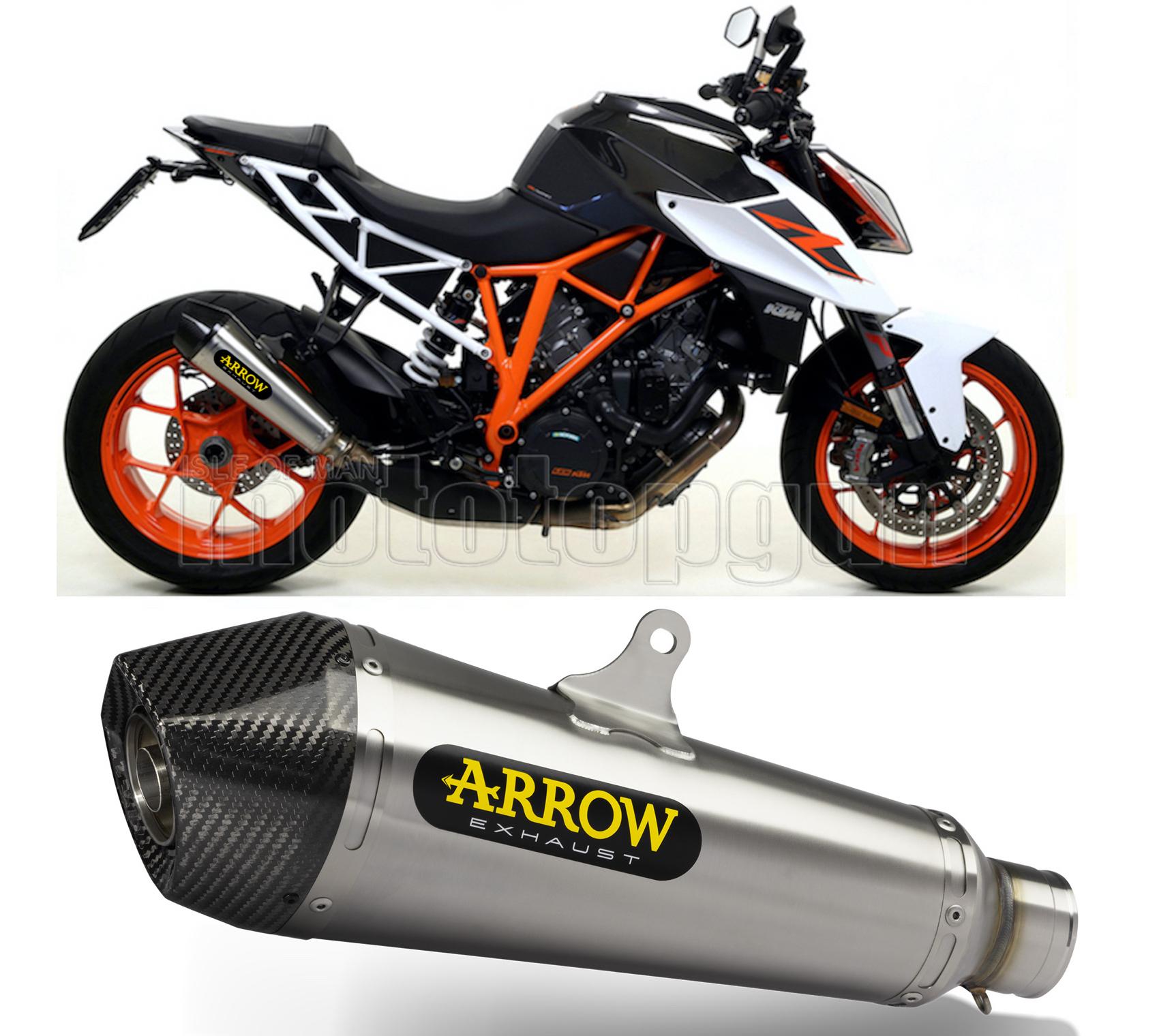SCARICO COMPLETO RACE ARROW X-KONE IN NICHROM CON FONDELLO IN CARBY COMPATIBILE CON KTM 1290 SUPERDUKE 17/19