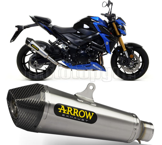 SCARICO COMPLETO OMOLOGATO OPEN ARROW X-KONE IN NICHROM CON FONDELLO IN CARBY COMPATIBILE CON SUZUKI GSX-S 750 17/20