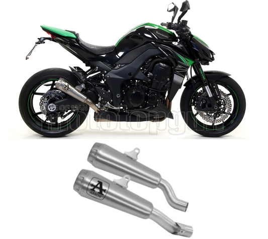 SCARICO COMPLETO OMOLOGATO OPEN ARROW PRO-RACE IN NICHROM CON FONDELLO IN INOX COMPATIBILE CON KAWASAKI Z1000 Z-1000 17/20