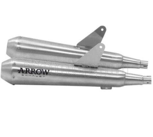 SCARICO OMOLOGATO CATALIZZATO ARROW PRO-RACING IN NICHROM CON FONDELLO IN INOX COMPATIBILE CON TRIUMPH SPEED TWIN 1200 19/20